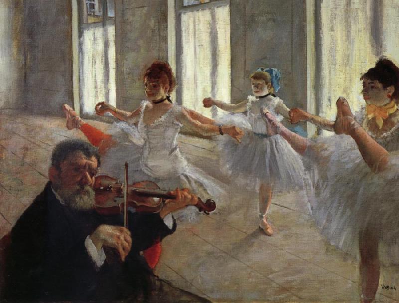 Edgar Degas The Rehearsal oil painting picture